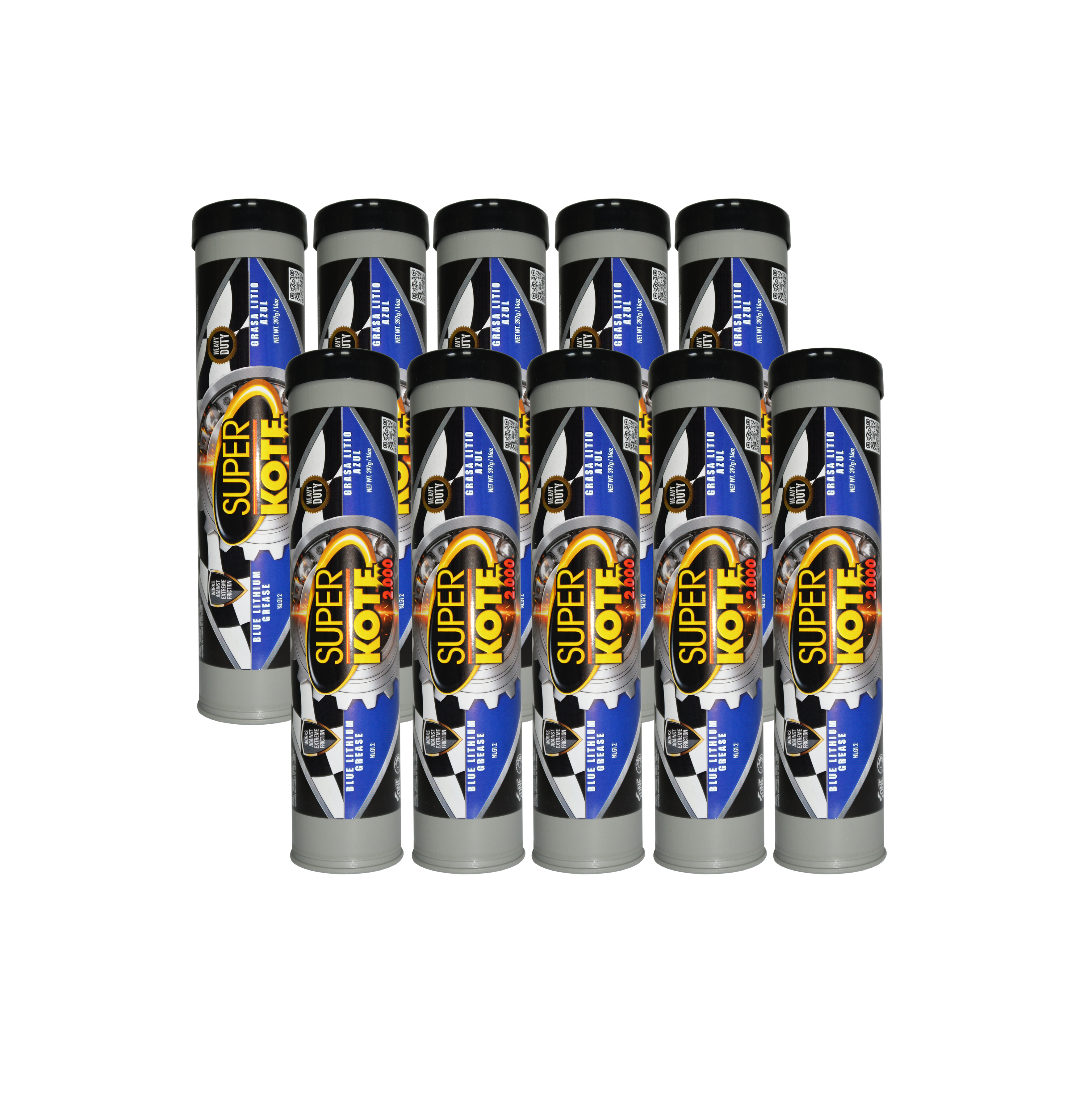 Grasa de Litio Azul en Cartuchos NLGI 2 EP 397gr x 10un
