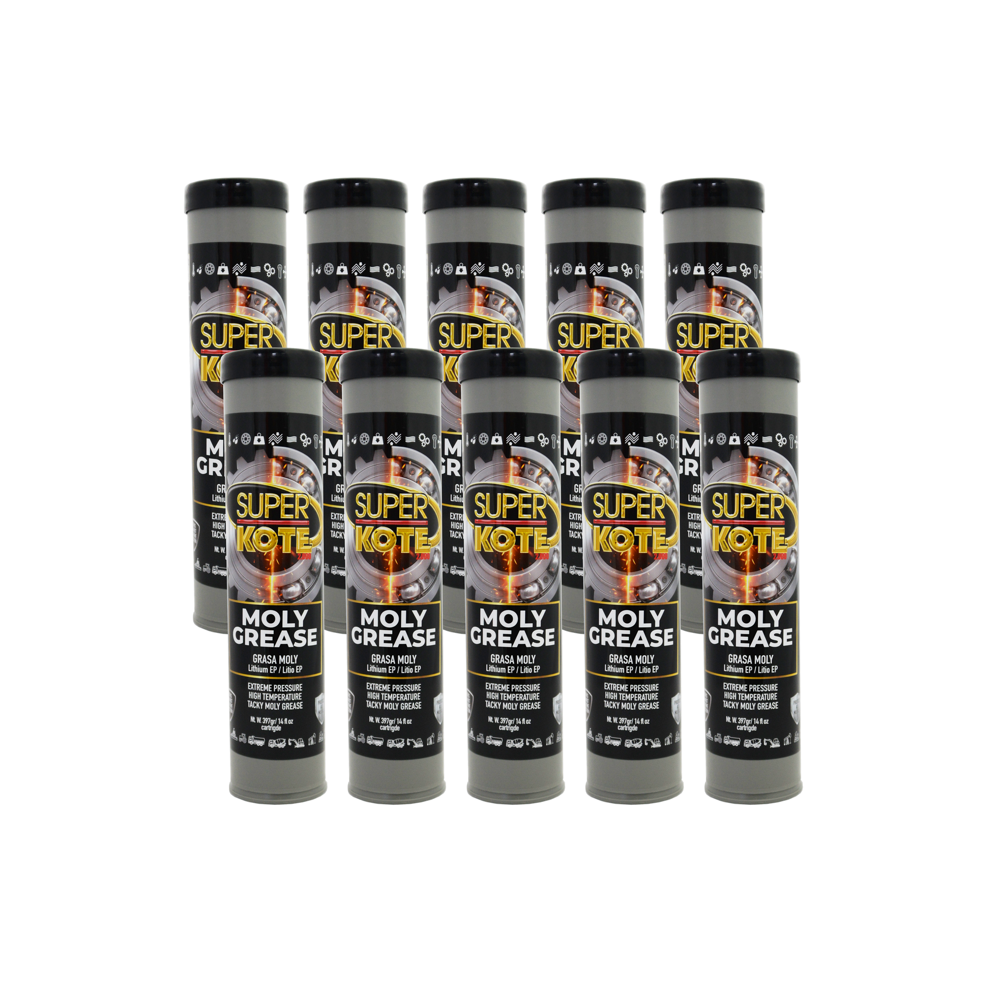 Grasa Moly de Litio NLGI 2 con 3% Molibdeno EP 397gr x 10 un-1