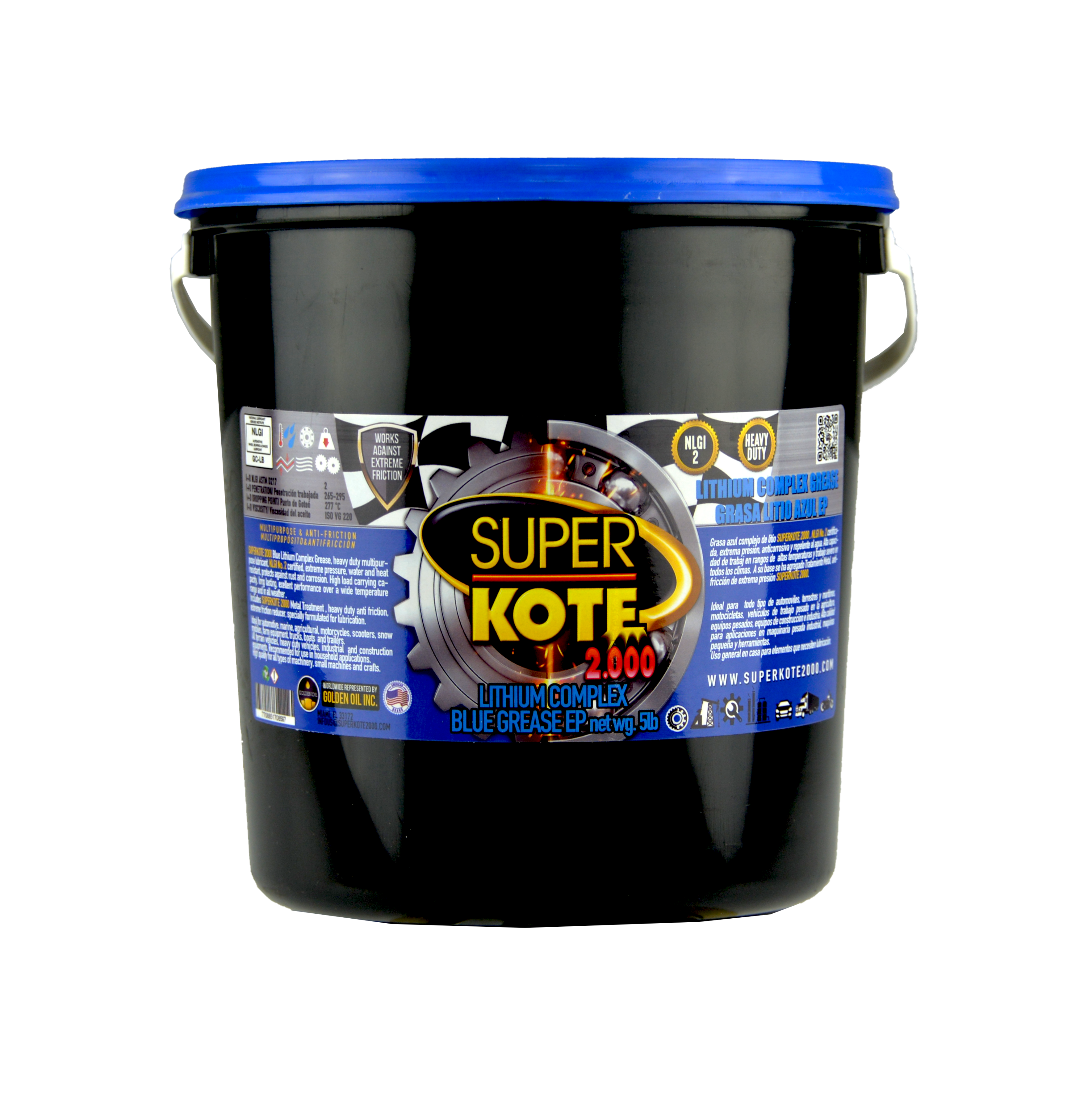 Grasa Complejo de Litio Azul NLGI 2 EP 5 lb-2