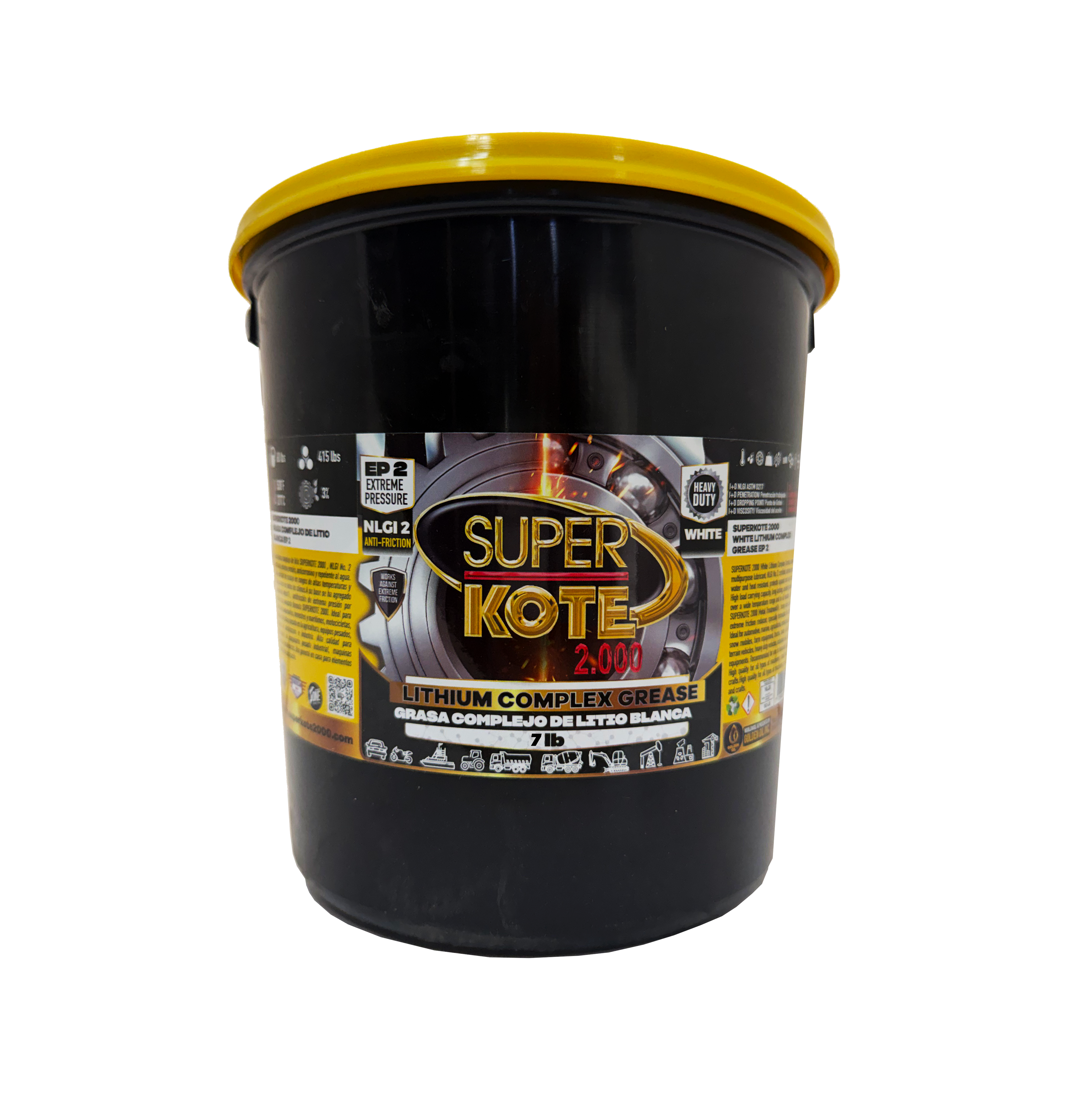 Grasa Complejo de Litio Blanca NLGI 2 EP 7 lb-2