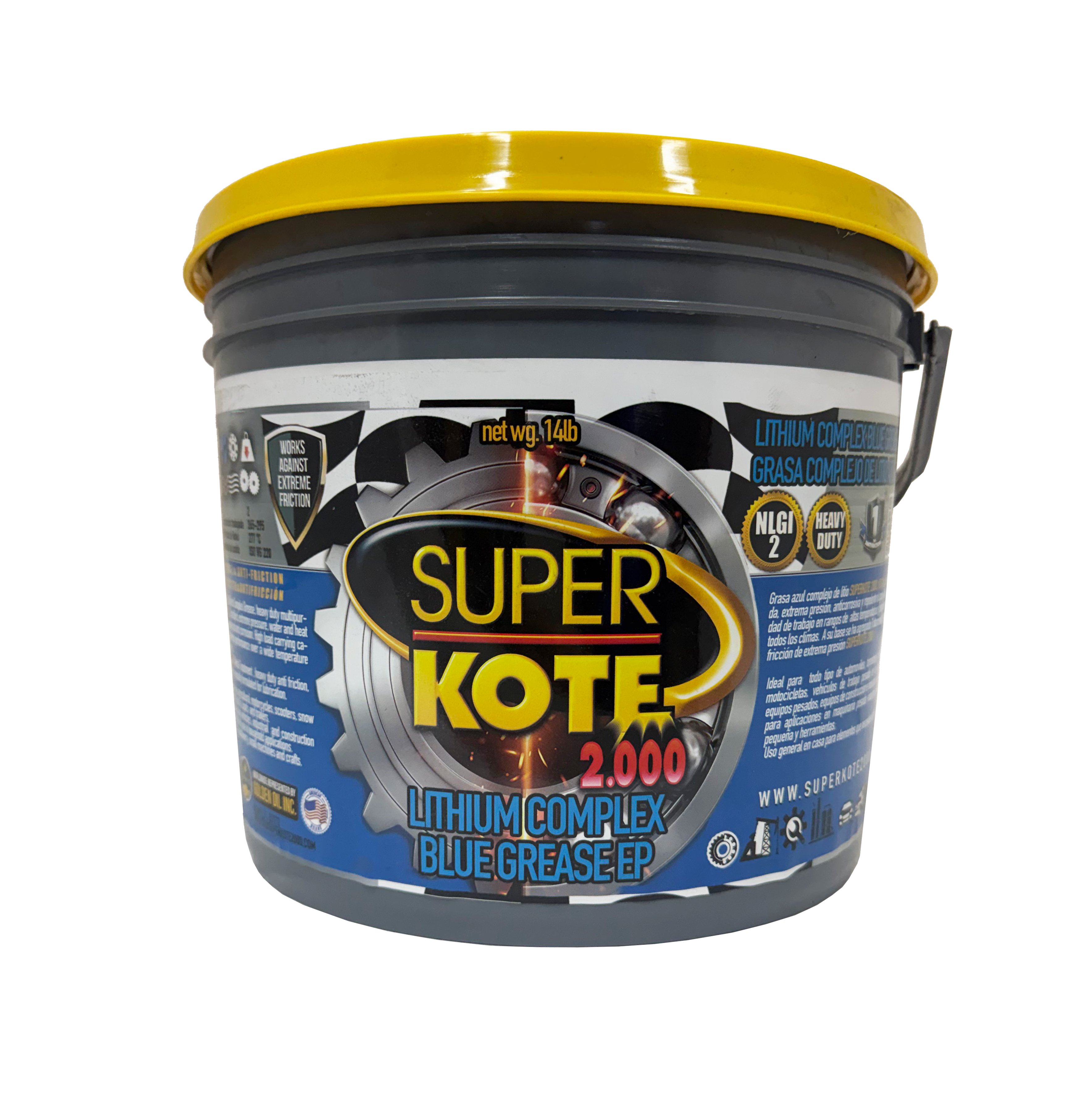 Grasa Complejo de Litio Azul NLGI 2 EP 14 lb
