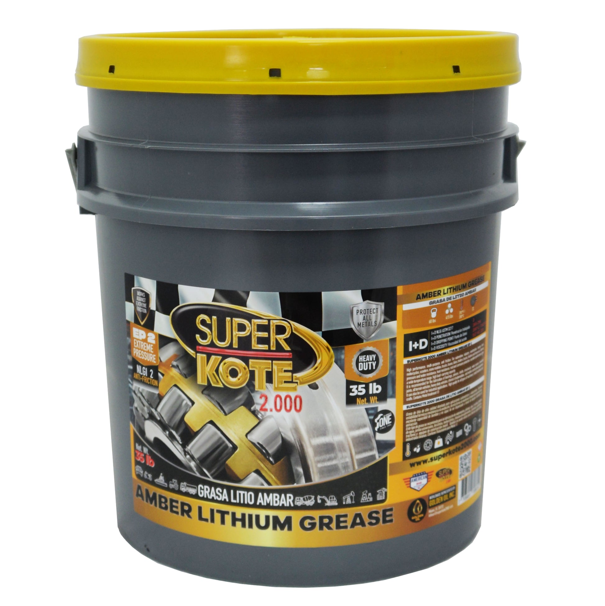 Grasa de Litio Ambar Multiproposito NLGI 2 EP 35 lb-3