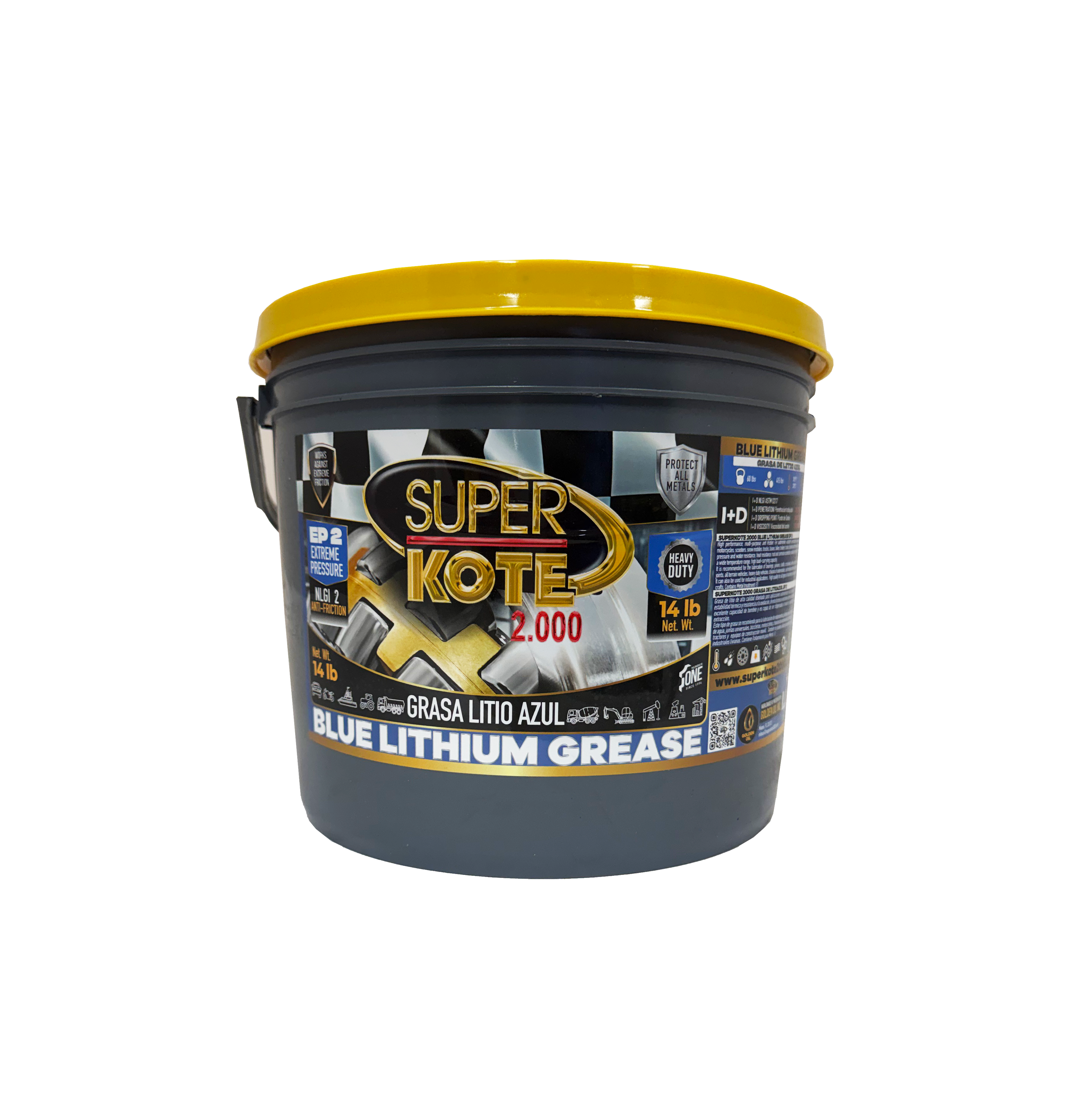 Grasa de Litio Azul NLGI 2 EP 14 lb