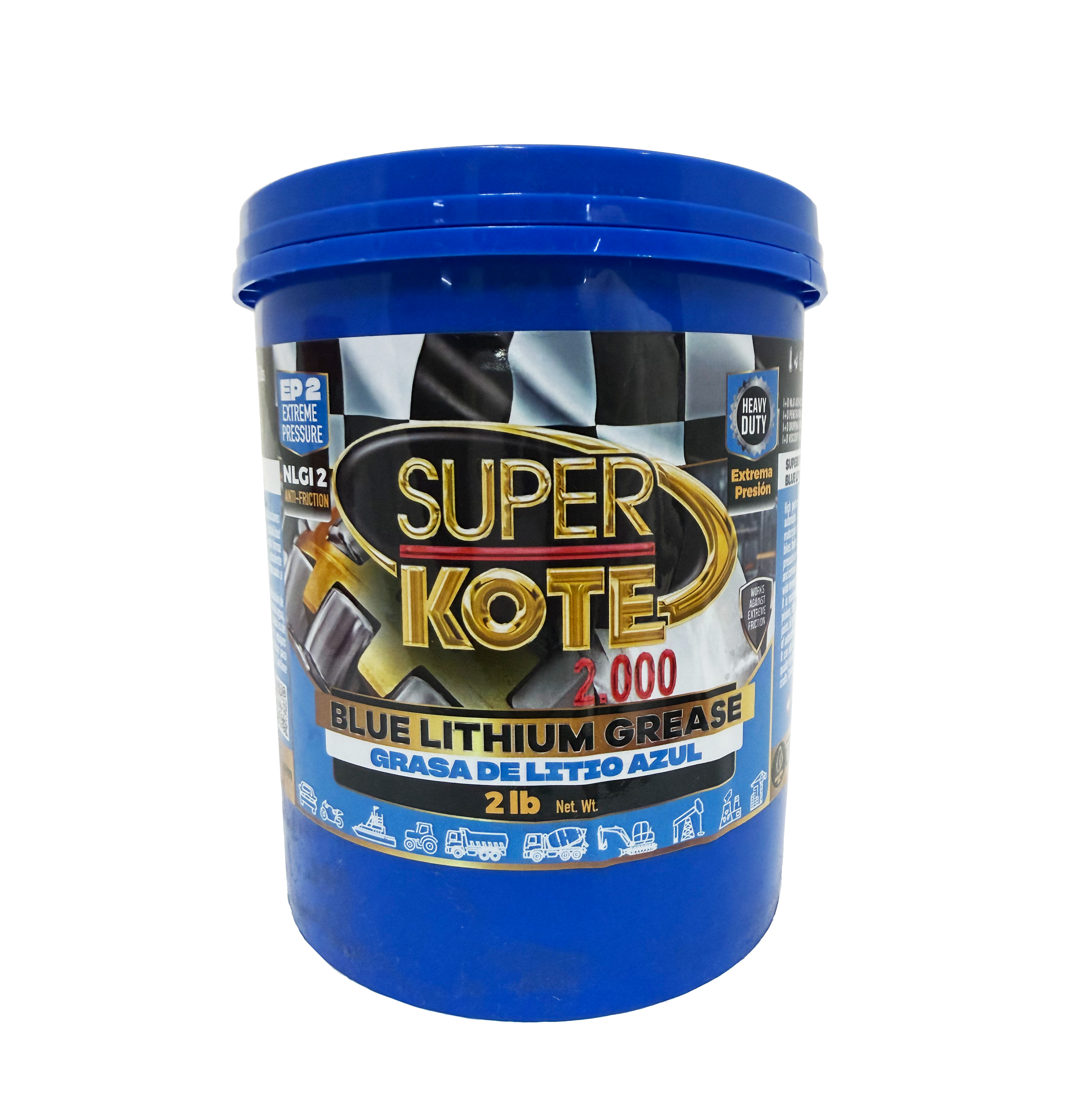 Grasa de Litio Azul NLGI 2 EP 2 lb
