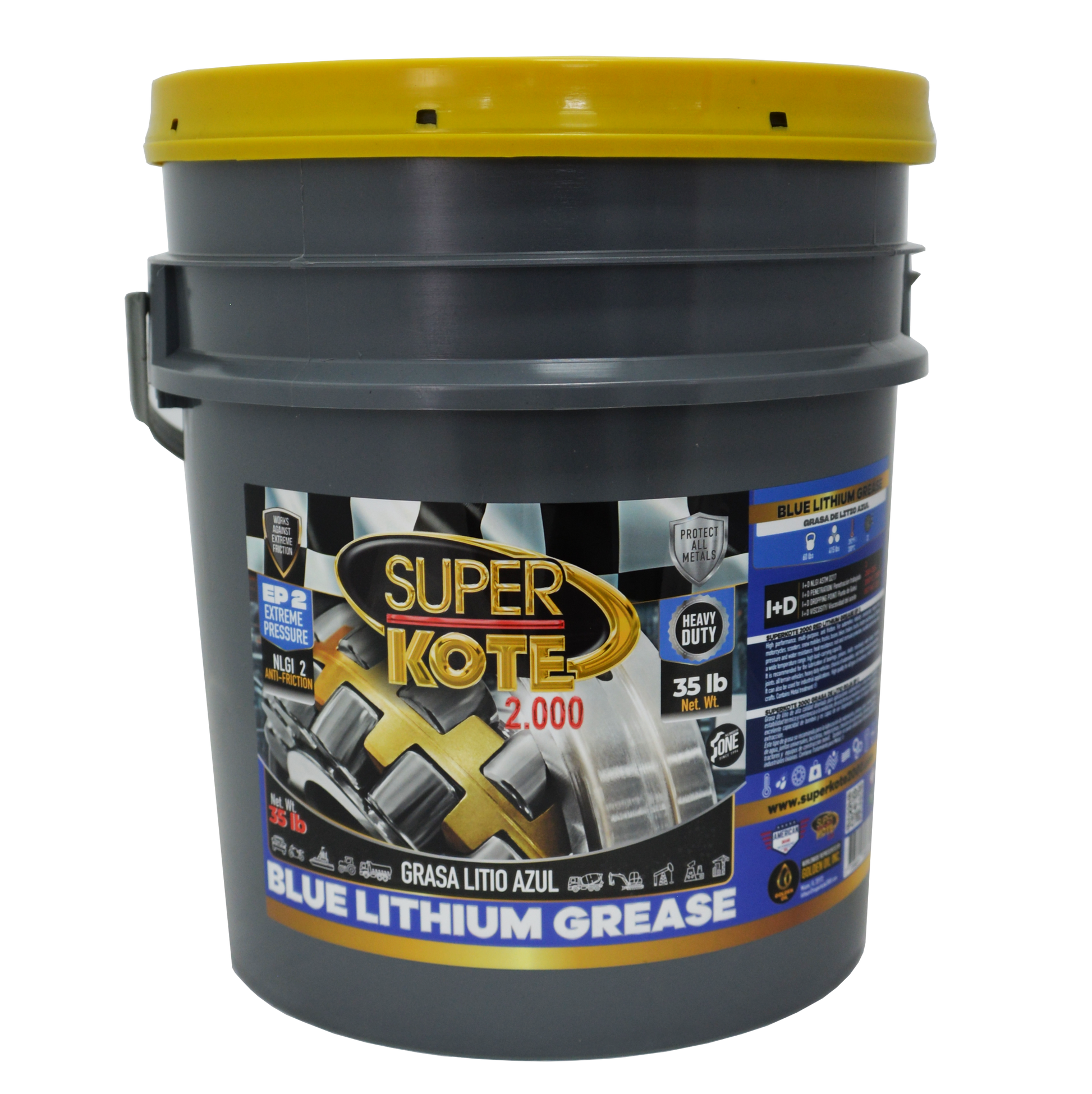 Grasa de Litio Azul NLGI 2 EP 35 lb-2