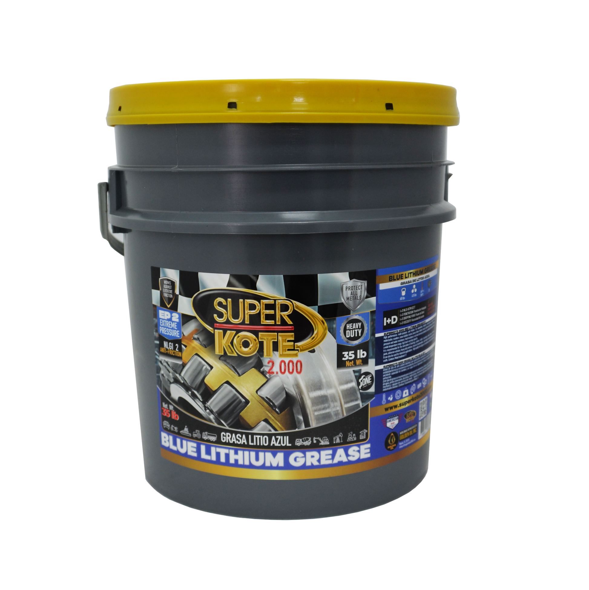 Grasa de Litio Azul NLGI 2 EP 35 lb-1