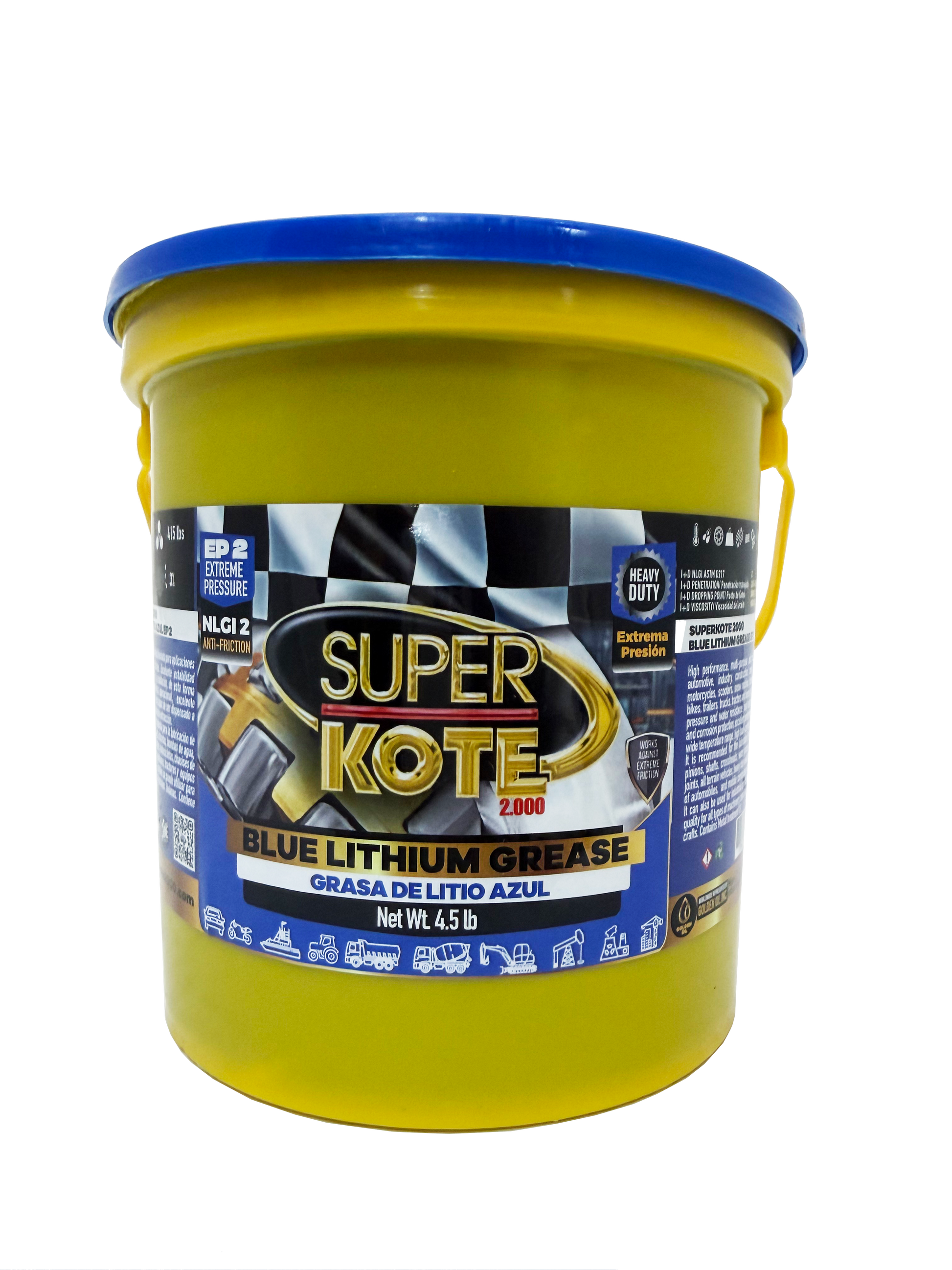 Grasa de Litio Azul NLGI 2 EP 4.5 lb-2