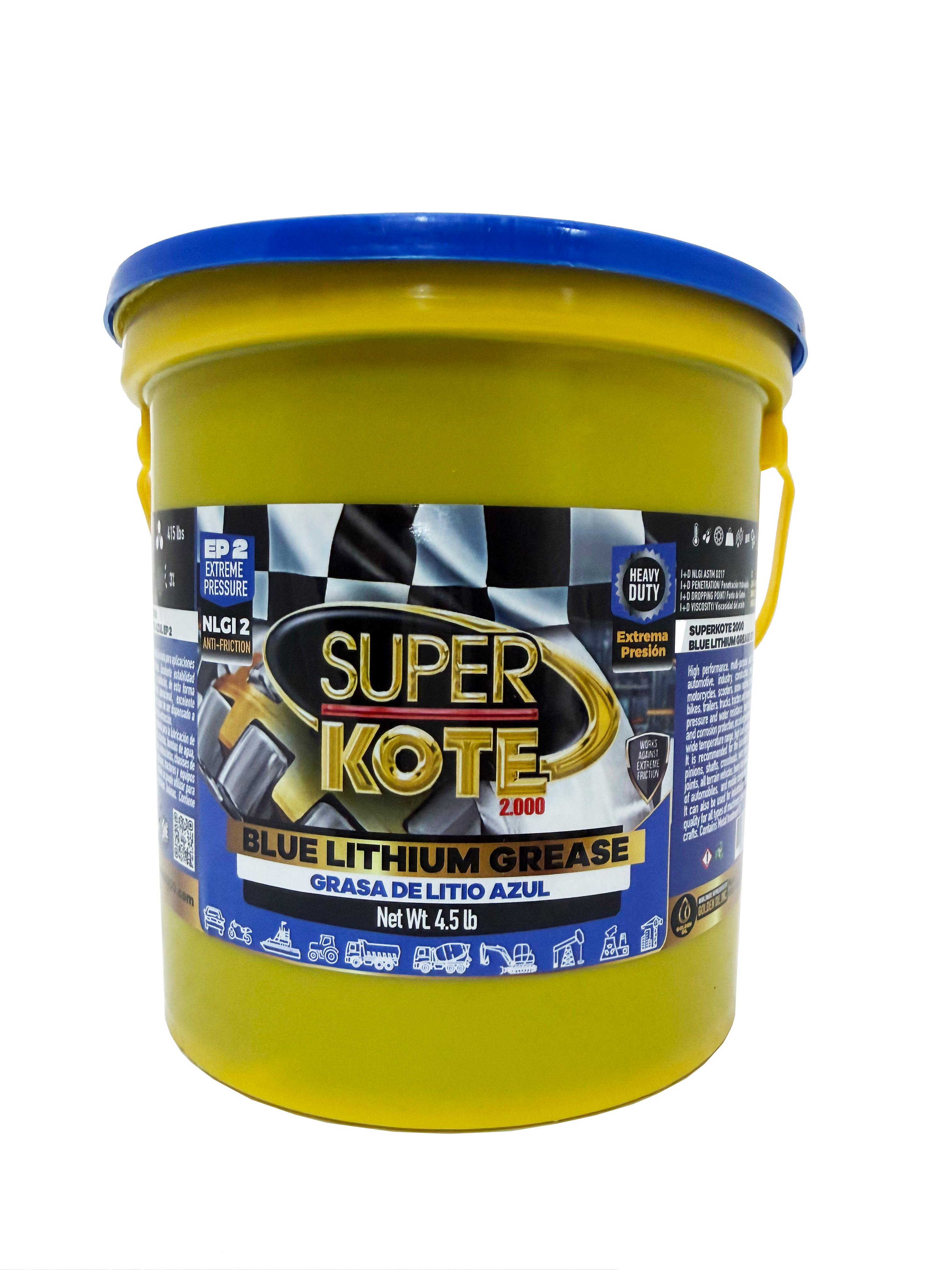 Grasa de Litio Azul NLGI 2 EP 4.5 lb-2