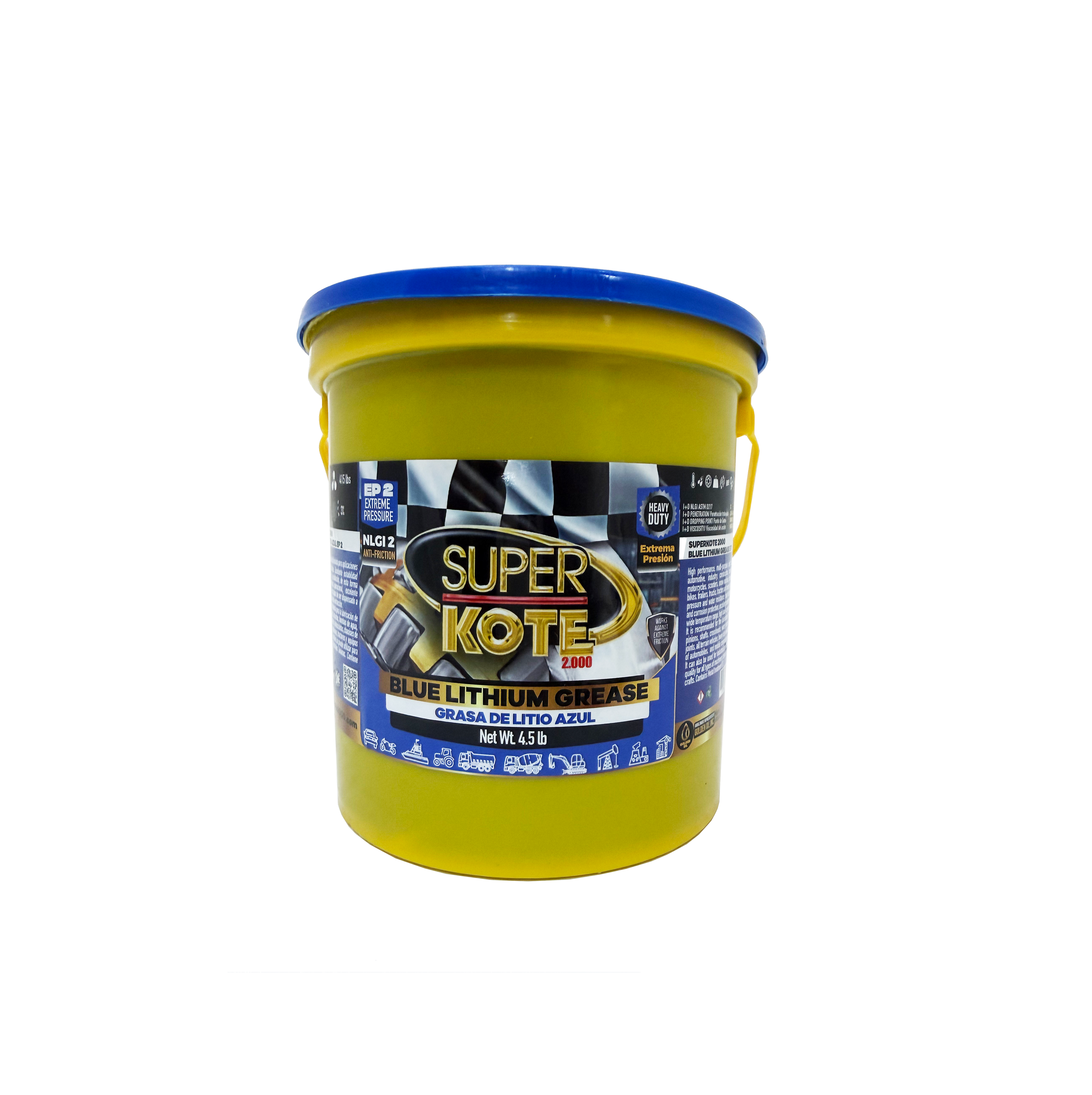 Grasa de Litio Azul NLGI 2 EP 4.5 lb