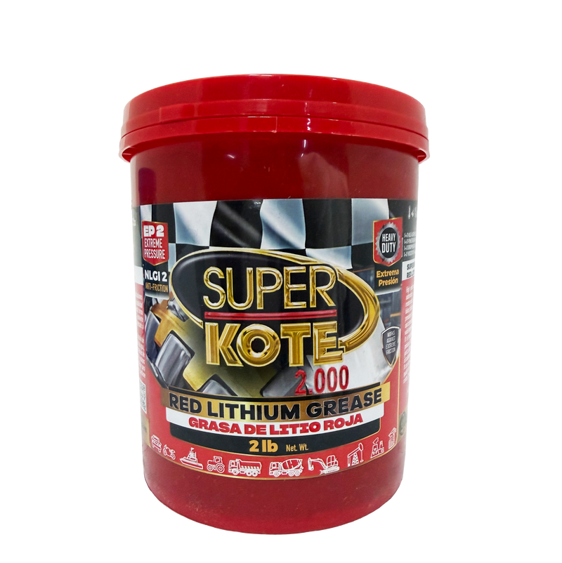 Grasa de Litio Roja NLGI 2 EP 2 lb-2