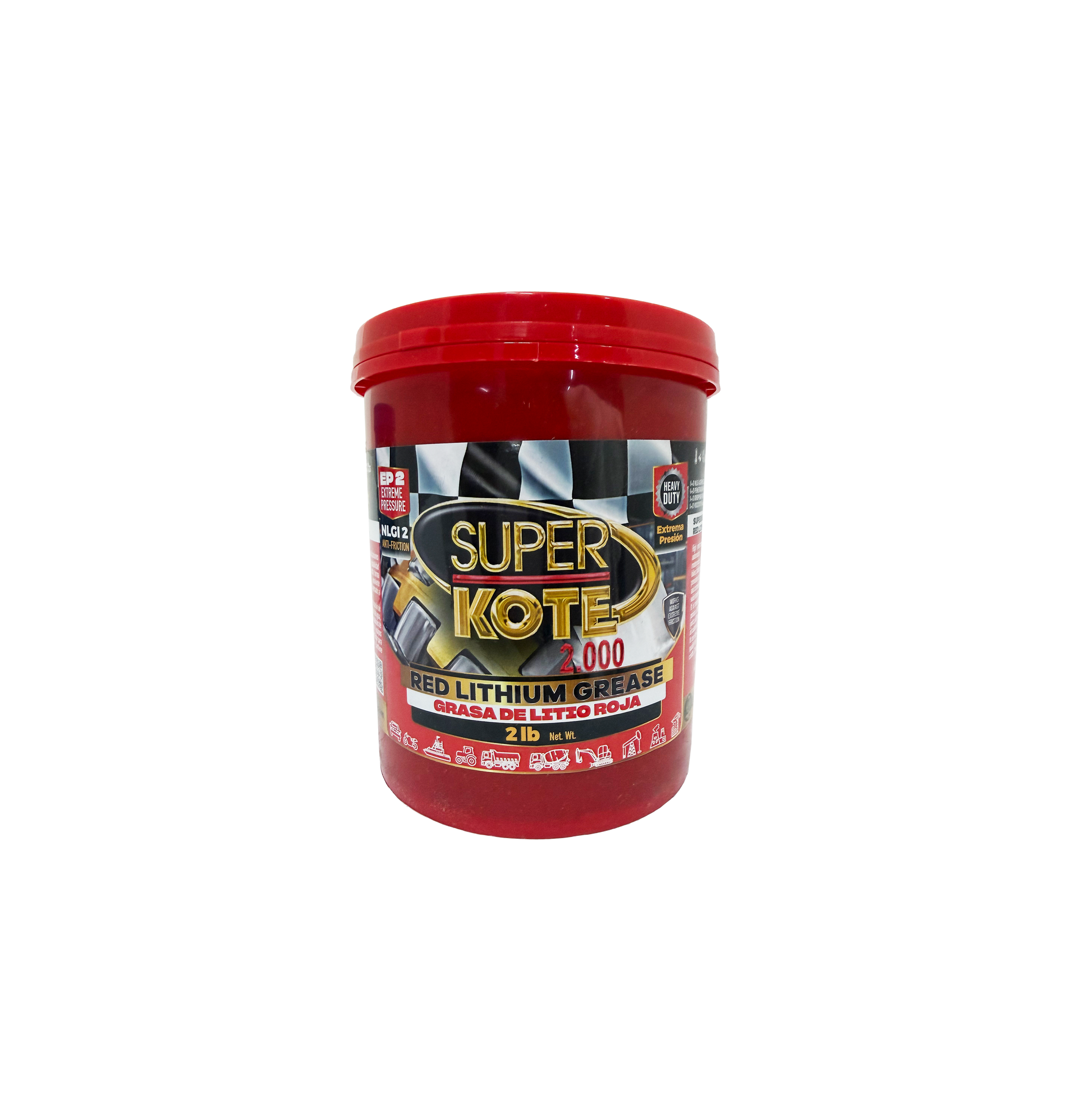 Grasa de Litio Roja NLGI 2 EP 2 lb-1