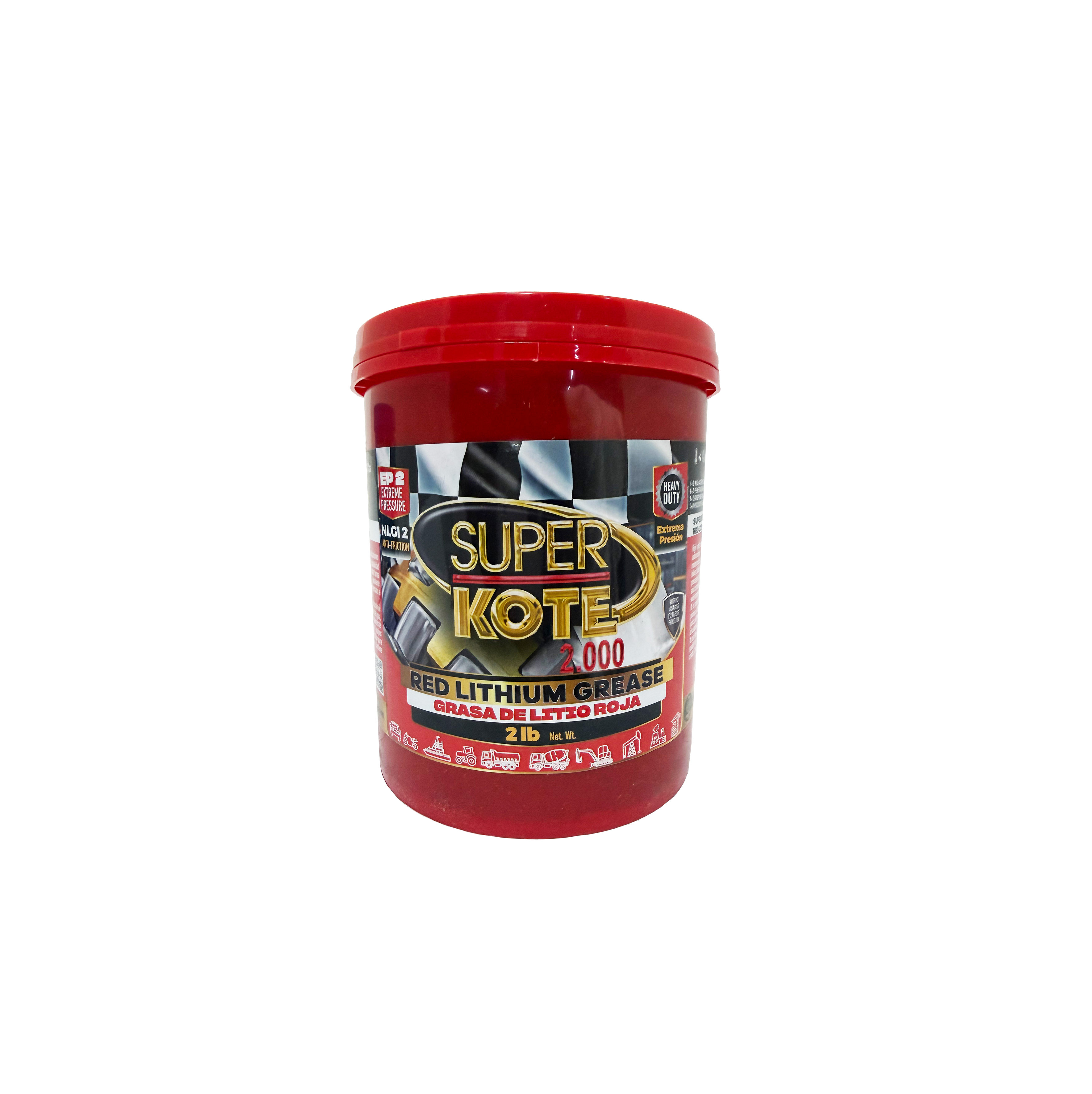 Grasa de Litio Roja NLGI 2 EP 2 lb
