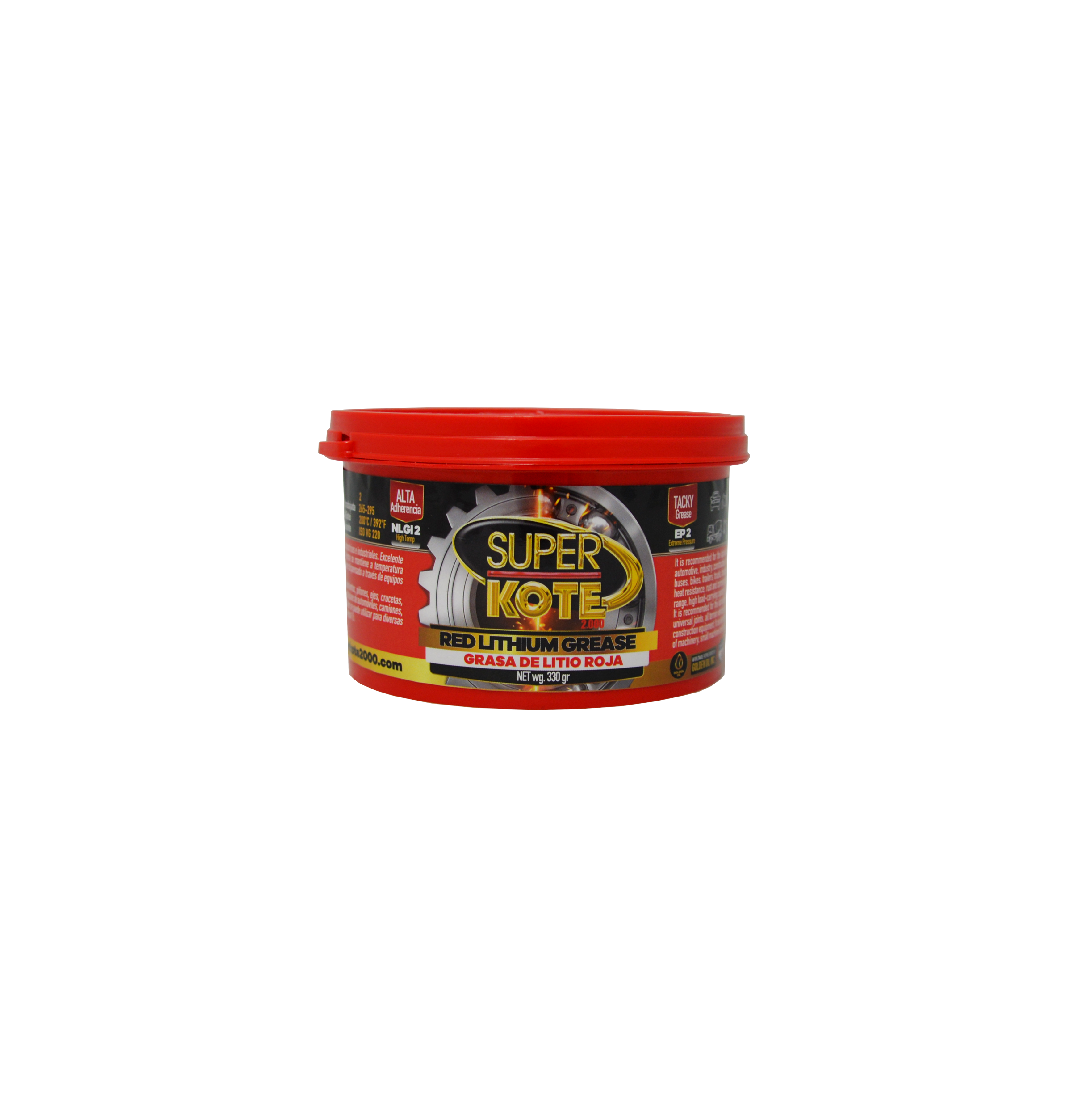 Grasa de Litio Roja NLGI 2 EP 330gr