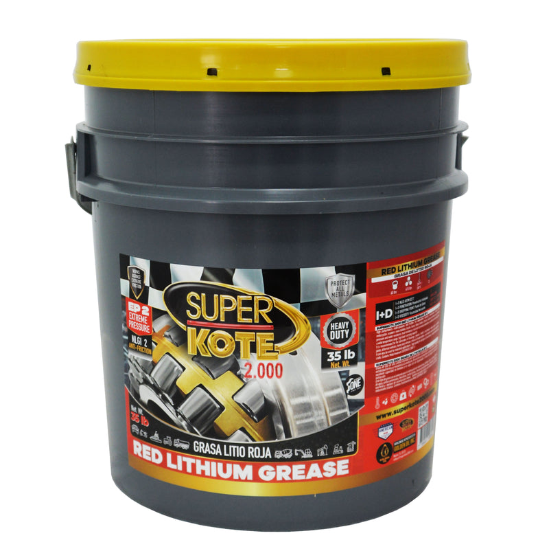 Grasa de Litio Roja NLGI 2 EP 35 lb-2