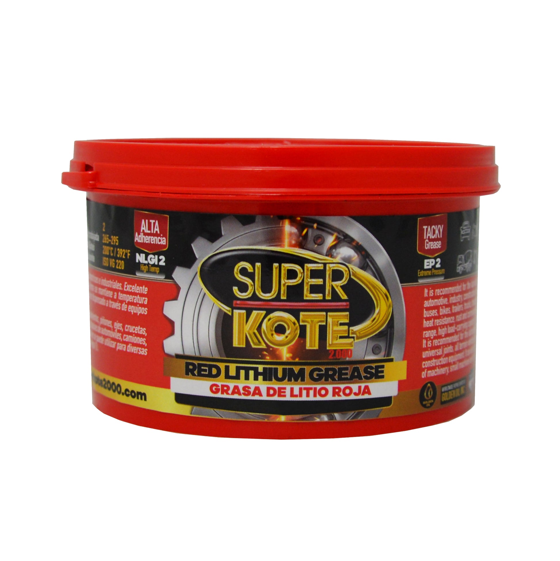 Grasa de Litio Roja NLGI 2 EP 330gr-2