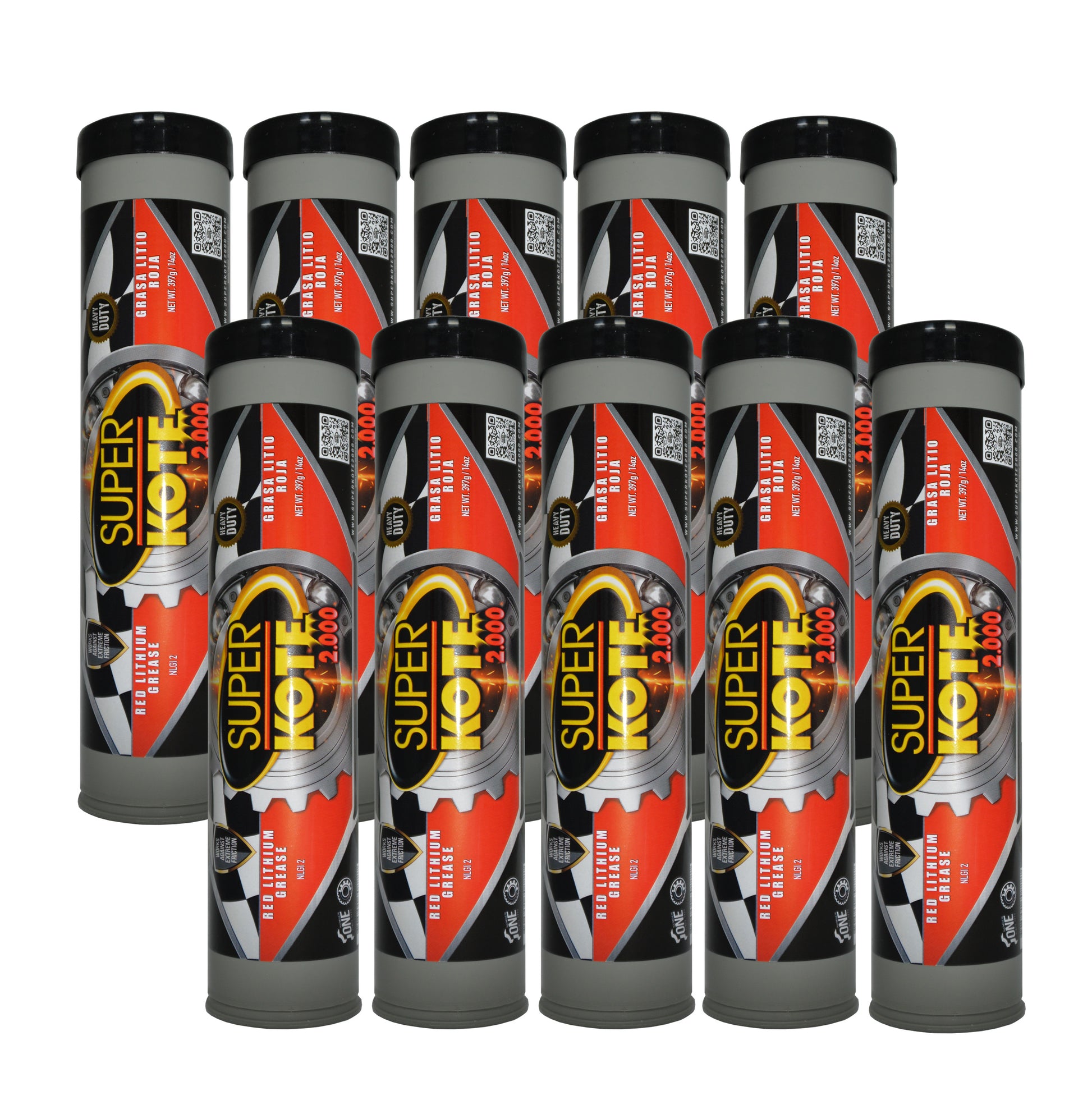 Grasa de LitioRoja en Cartuchos  NLGI 2 EP 397gr x 10un-2