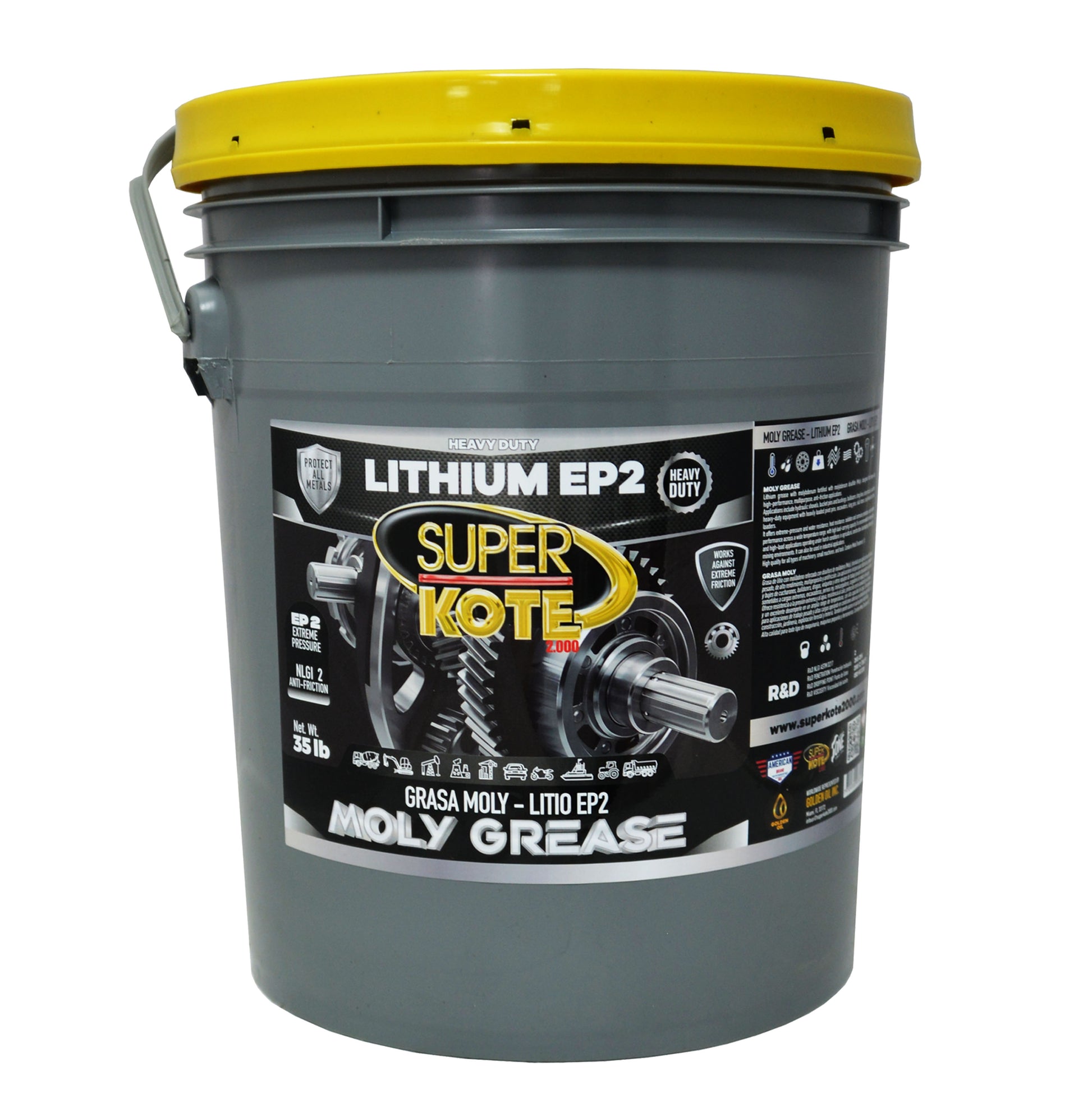 Grasa Moly de Litio NLGI 2 con 3% Molibdeno EP 35 lb-2