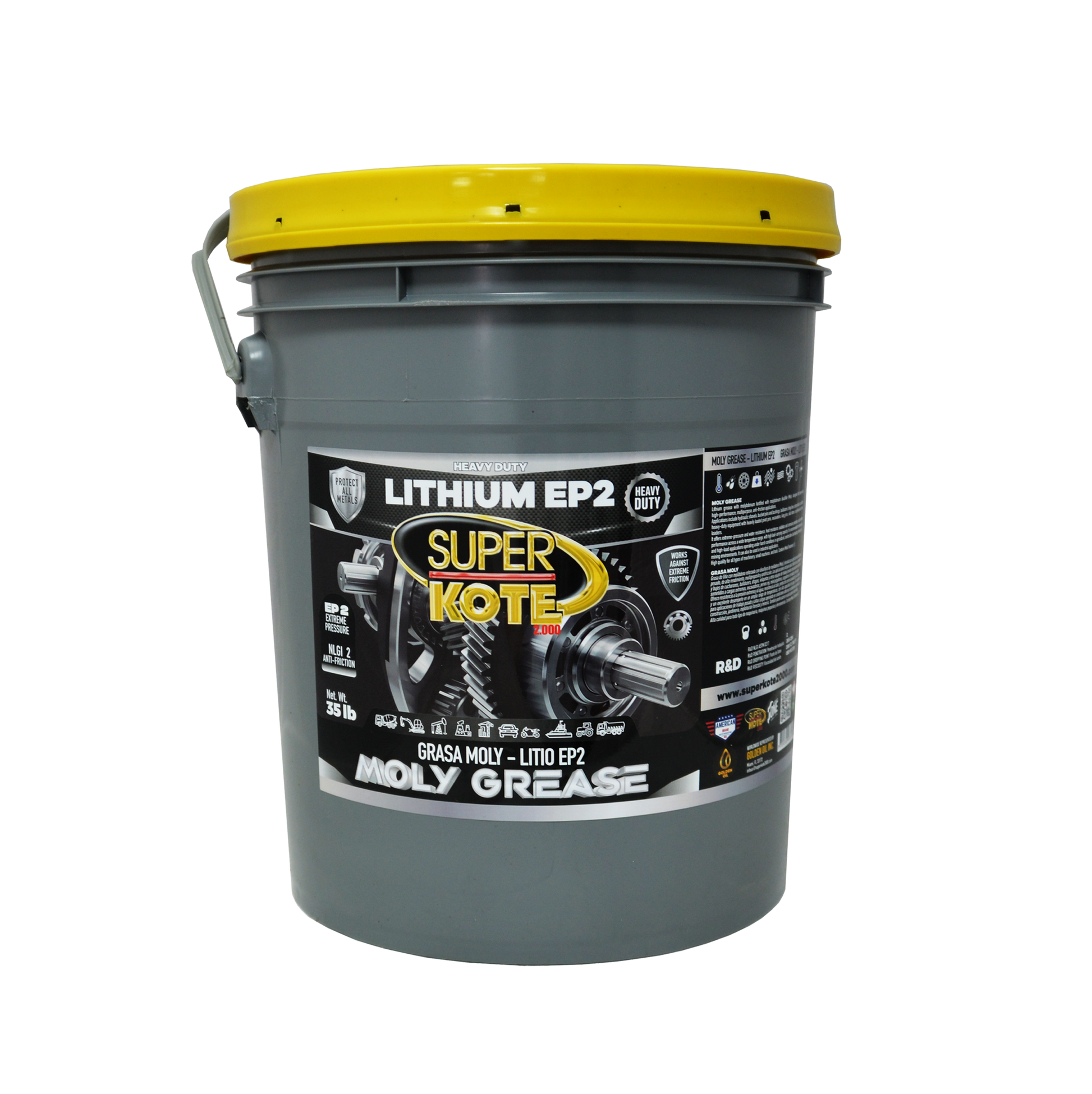 Grasa Moly de Litio NLGI 2 con 3% Molibdeno EP 35 lb-1