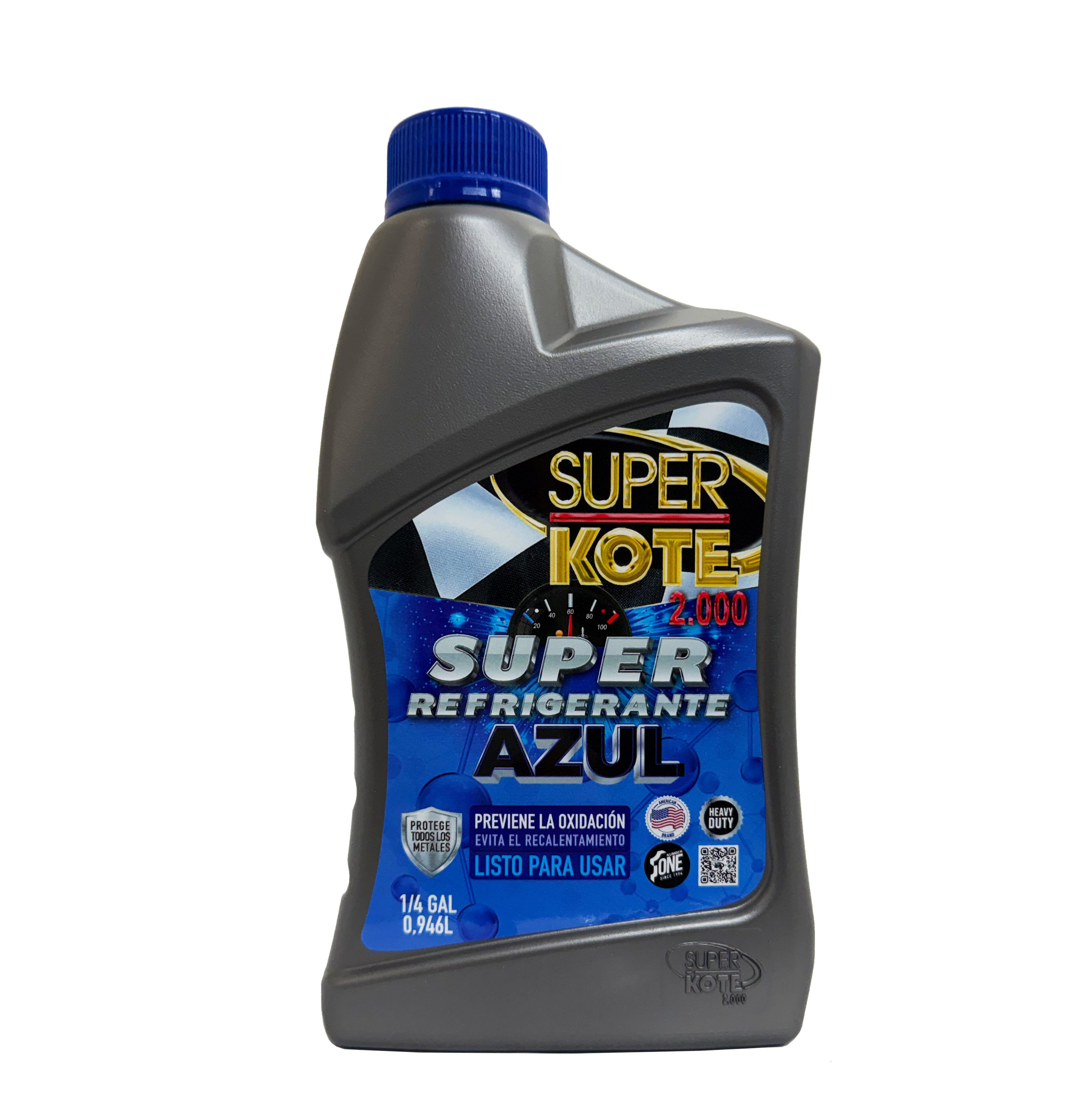 Super Refrigerante Azul Base Agua 1/4 gl