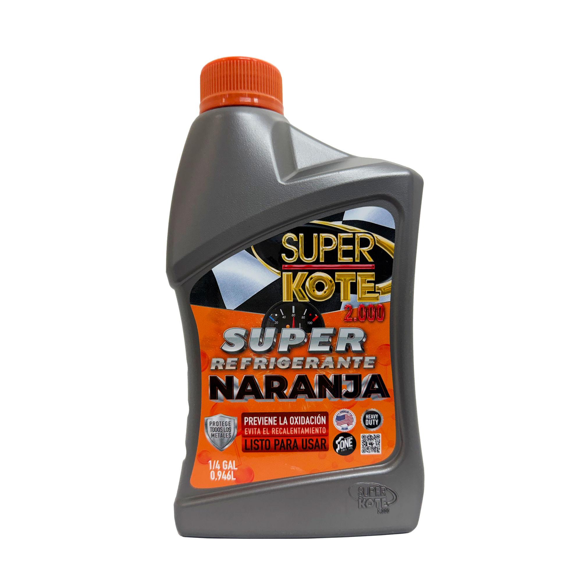 Super Refrigerante Naranja Base Agua 1/4 gl-1