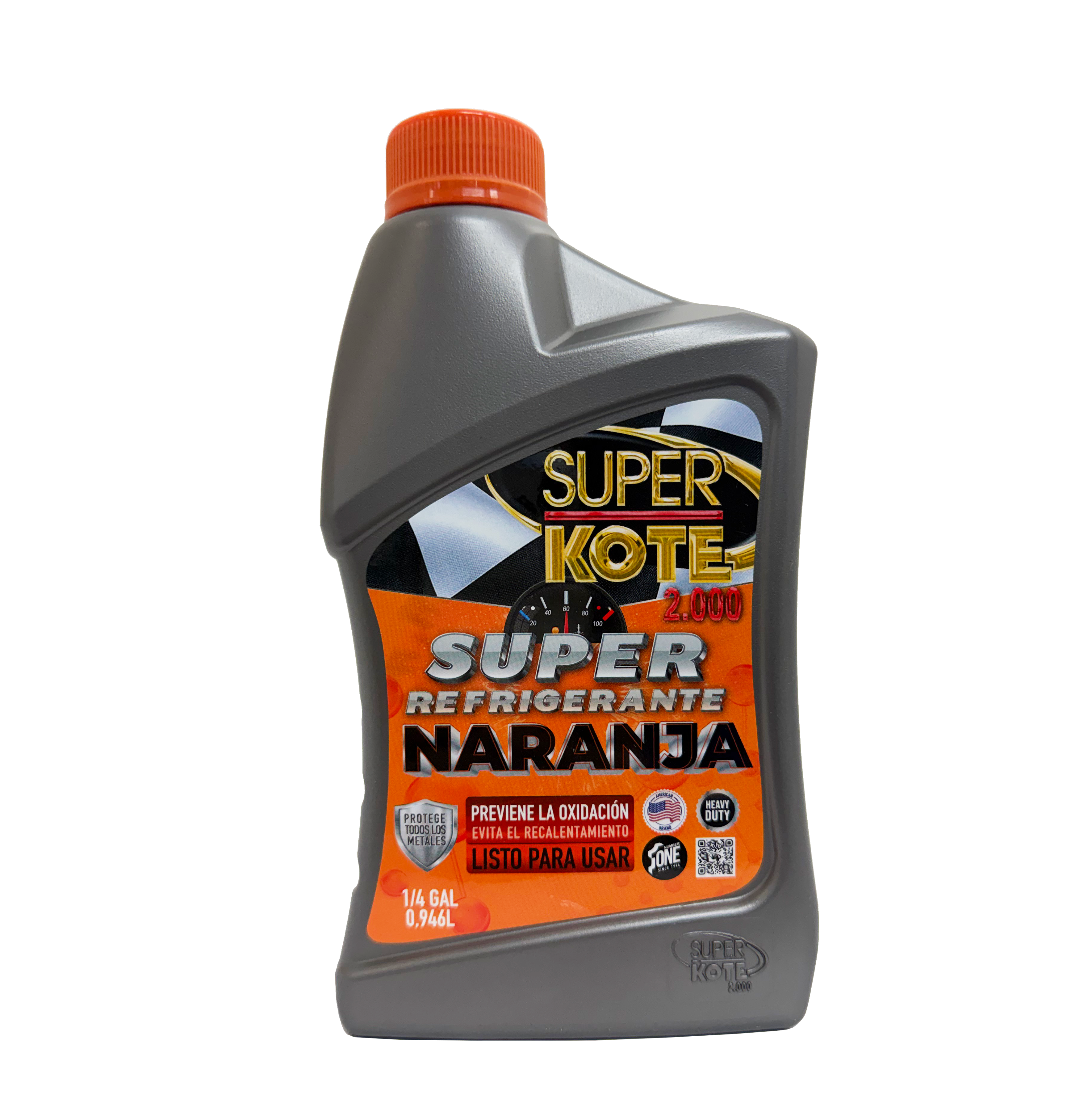 Super Refrigerante Naranja Base Agua 1/4 gl