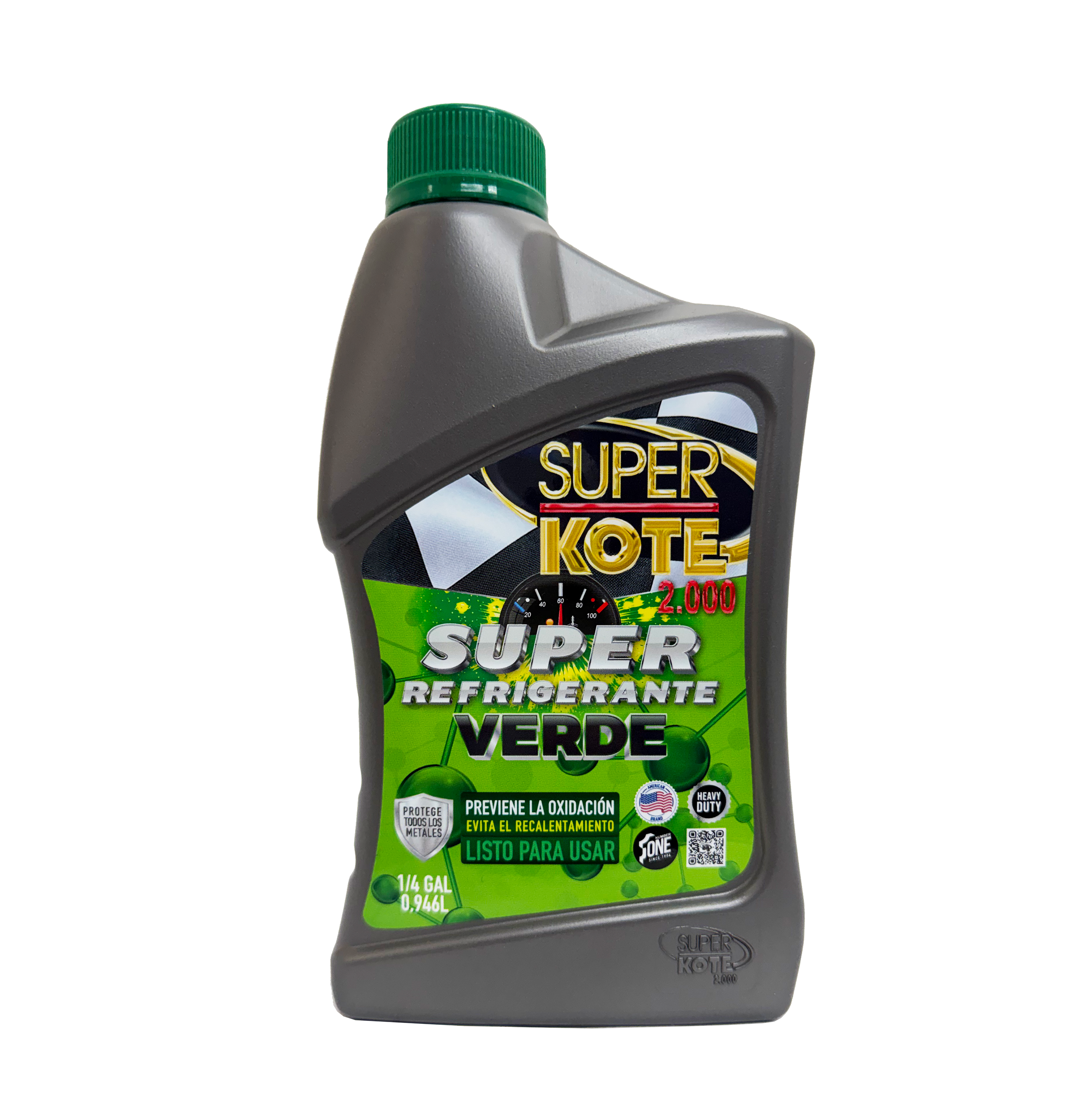 Super Refrigerante Verde Base Agua 1/4 gl